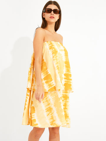 Sierra Tie-Dye Ruffled Dress